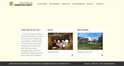 Desktop Screenshot of holzbau-oberholzer.ch